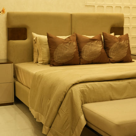 Leave Pattern Comforter Set