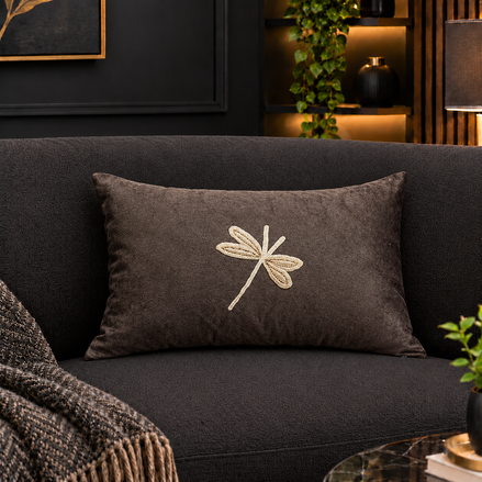 The Midnight Dragonfly Cushion