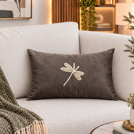The Midnight Dragonfly Cushion