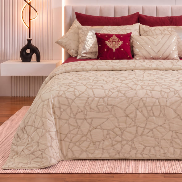 Luxury 10-Piece Chiffon Embroidered Bridal Comforter Set