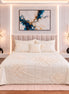 Handcrafted 3D Floral Embellished Bridal Comforter Set