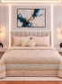 Handmade Block Printed Bridal Comforter Set 8 Pcs