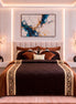 Bronze Brown Cotton Sateen King Size Bedding Set