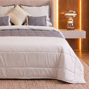 Modern Pleated Pintuck Bedding Set