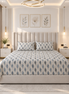Premium Pastel Feather Cotton Bedsheet