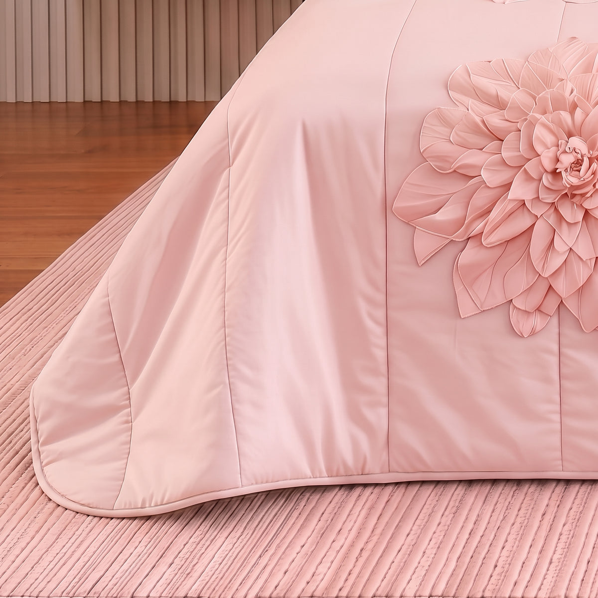 Handmade Petal Bridal Comforter Set