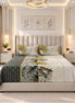Premium Botanical Leaves Cotton Bedsheet